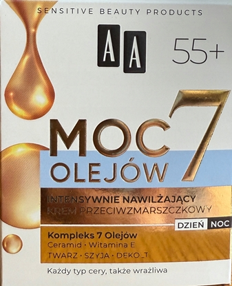 Attēls no AA MOC 7 OLEJÓW Krem 55+ nawilajcy 50ml