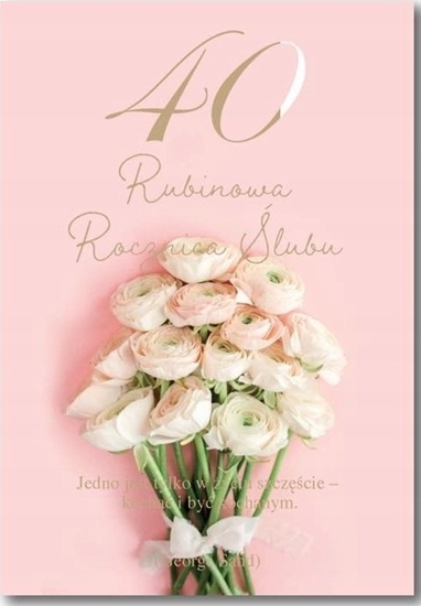 Picture of AB Card Kartka okoliczno¶ciowa Rocznica ¶lubu 40