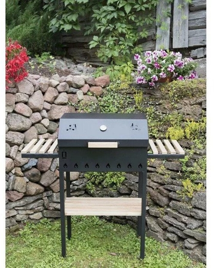 Picture of ABAS GRILL WITH LID AND SHELVES