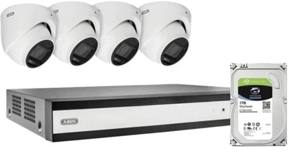 Picture of ABUS ABUS TVVR33843D 8-Kanal Hybrid Analog Komplettset TVVR33843D IP-Overvågningssæt Bredbånd 2960 x 1665 Pixel