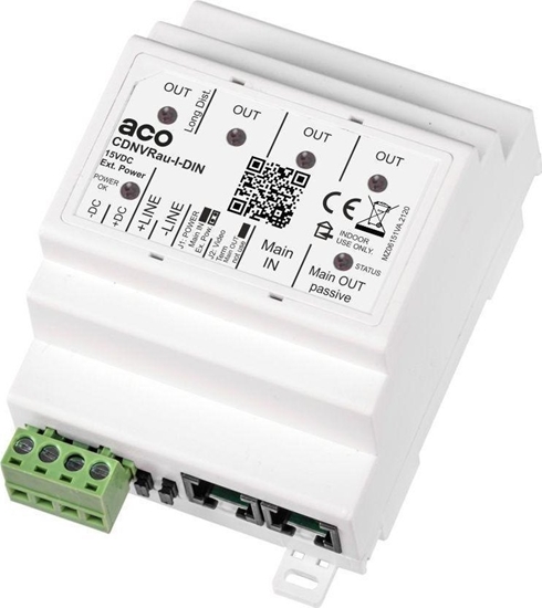 Изображение ACO ACO CDNVRau-I-DIN Inteligentny rozdzielacz aktywny video do systemu P na szyn DIN