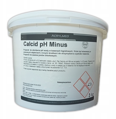 Picture of Acrylmed ACRYLMED Calcid Minus 3kg - proszek do obniania odczynu pH wody