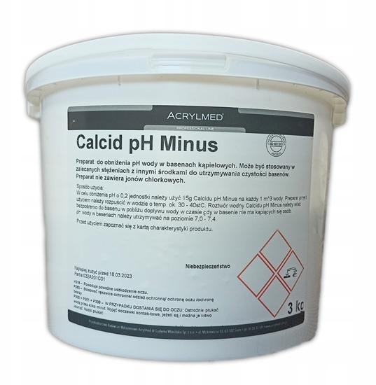 Picture of Acrylmed ACRYLMED Calcid Minus 3kg - proszek do obniania odczynu pH wody