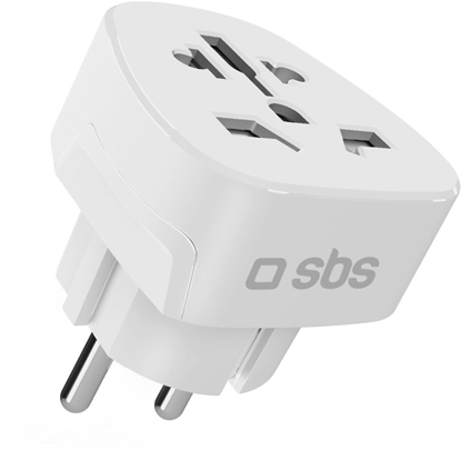 Attēls no Adapter podróny SBS Shucko/EU - uniwersalny - biay