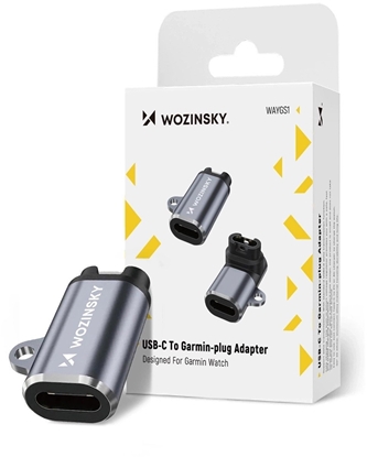 Picture of Adapter Wozinsky WAYGS1 przejciówka USB-C do smartwatch Garmin - szary