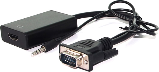 Picture of Adapteris VGA+Audio ->  HDMI, M/F,  0.15m, VALUE