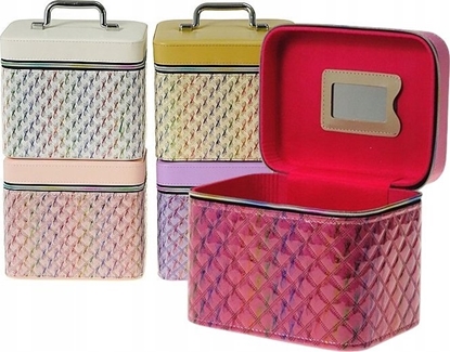 Picture of Adar Kuferek M walizka z lusterkiem na zamek 21x14x13cm