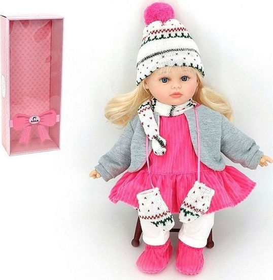 Picture of Adar Lalka Dziewczynka Zima z Dwikiem w Pudeku