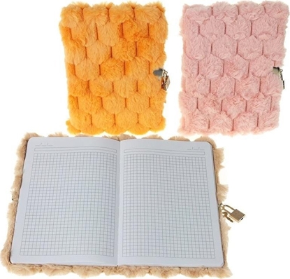 Picture of Adar Pamitnik A5 w okadce pluszowej z kódk MIX