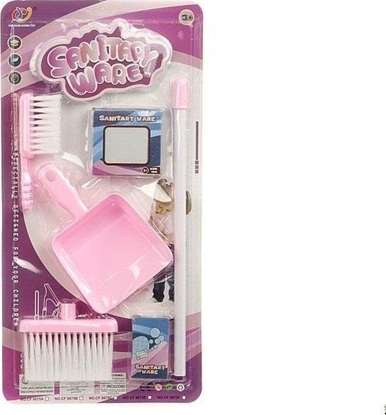 Picture of Adar Zestaw do sprztania 356771  szczotka z plastikowym kijkiem, szufelka, maa zmiotka