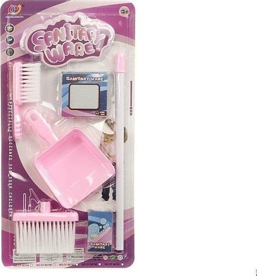 Picture of Adar Zestaw do sprztania 356771  szczotka z plastikowym kijkiem, szufelka, maa zmiotka