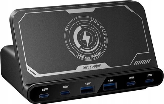 Picture of adowarka Blitzwolf Stacja adujca BW-S27 160W, 2xUSB-A, 4xUSB-C, 15W (czarna)