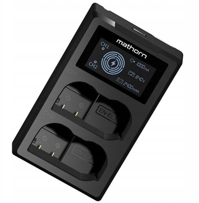 Picture of adowarka dwukanaowa Mathorn MBC-D210 USB-C do Nikon EN-EL15