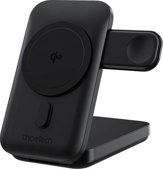 Picture of adowarka magnetyczna 3w1 Choetech B750 10000mAh Qi2 (czarna)