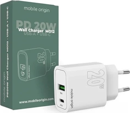 Picture of adowarka Mobile Origin MO12 1x USB-A 1x USB-C 3 A (FRL-PD20W-MO12)