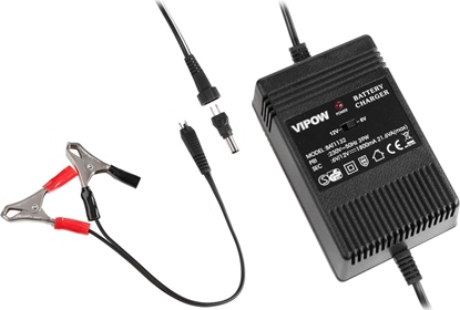 Attēls no adowarka Rebel adowarka automatyczna do akumulatorów elowych 6V/12V (1800mA)