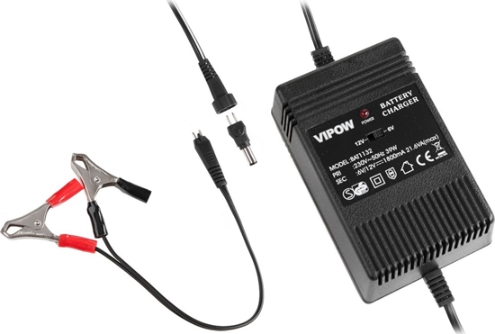 Изображение adowarka Rebel adowarka automatyczna do akumulatorów elowych 6V/12V (1800mA)