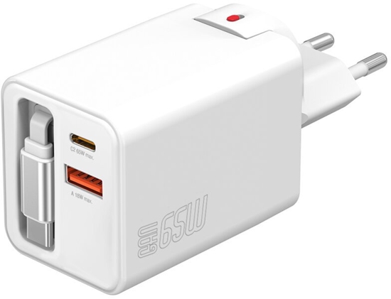 Изображение adowarka sieciowa 4smarts Flex Jojo 65W GaN 2xUSB-C + USB-A biay