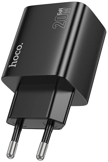 Picture of adowarka sieciowa do telefonu Hoco 2 x USB C + 2 x USB A QC3.0 PD 3A 20W N55 czarna