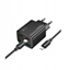 Picture of adowarka sieciowa do telefonu Hoco 2 x USB C + 2 x USB A QC3.0 PD 3A 30W + kabel USB C do Lightning N56 czarna