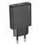 Picture of adowarka sieciowa do telefonu Hoco Slim USB A + USB C QC3.0 PD 3A 20W N38 czarna
