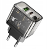 Picture of adowarka Hoco adowarka sieciowa do telefonu Hoco USB A + USB C QC3.0 PD 3A 20W N34 transparentna