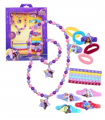 Attēls no Akademia Jednoroców Zestaw Akcesoria Do Wosów Bransoletka Naszyjnik Gumki / 24016