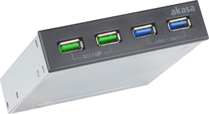 Attēls no Akasa Panel przedni 2x USB 3.2 Gen 1 + 2x USB QC3.0 (AK-ICR-34)