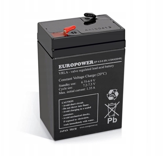 Picture of Akumulator EP4.5-6 EUROPOWER 6V 4.5AH
