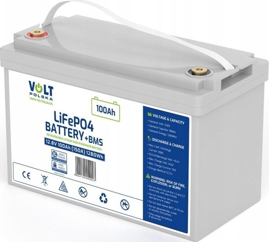 Picture of Akumulator LiFePO4 12,8V 100 Ah (150A) + BMS + BLUETOOTH + MATA GRZEWCZA