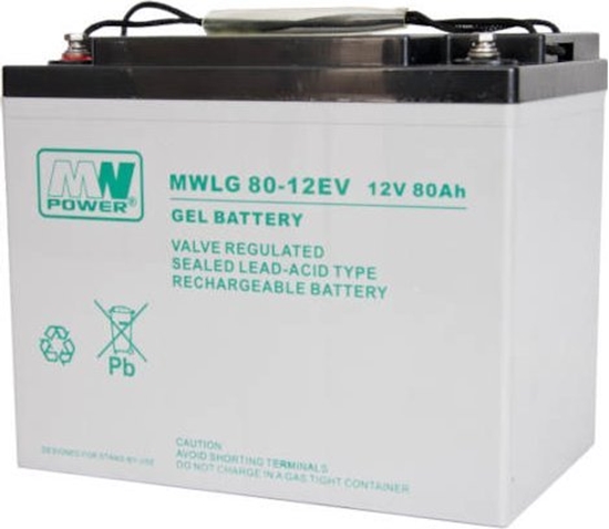 Изображение akumulator MWLG 80-12EV (12V-80Ah, GEL-PVC)