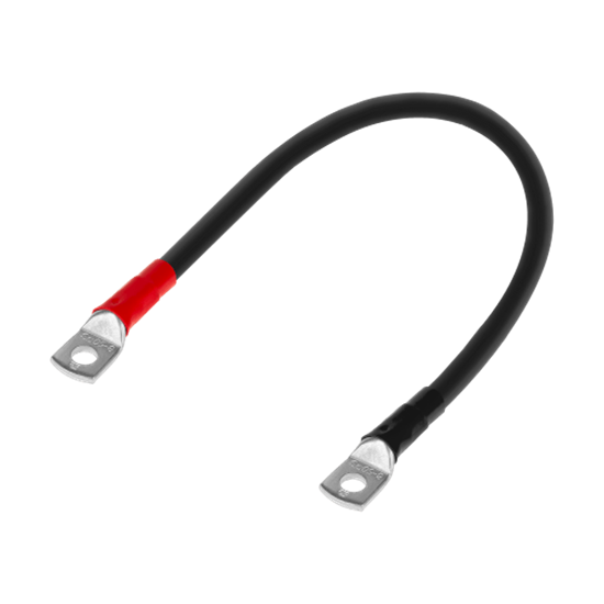 Picture of Akumulatora savienotājkabelis | 50 mm2 | 8mm konektori - Sarkans un Melns | 40.5cm