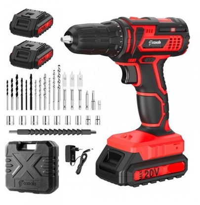 Attēls no Akumulatorowa wiertarko-wkrtarka udarowa 20V CASALS CID2051BCA