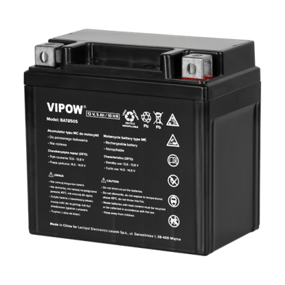 Picture of Akumulators Motocikliem 12V 5Ah | Starta strāva 70A | Tips MC MOTO