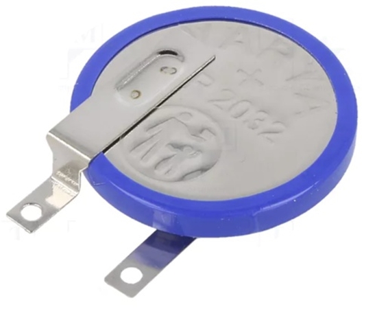 Picture of Akumulators: litija | 3V | CR2032,monēta | neuzlādējams | Ø20x3,2mm