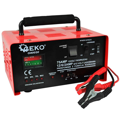 Picture of Akumulatoru lādētājs 6|12V 2-6-12A | 75A Geko