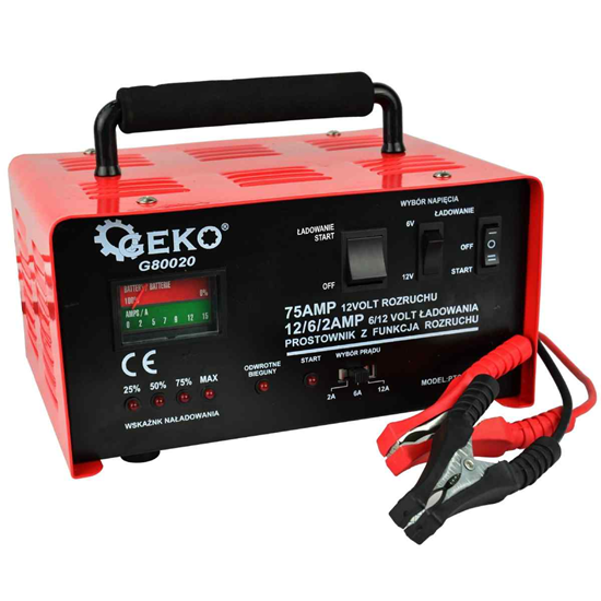 Picture of Akumulatoru lādētājs 6|12V 2-6-12A | 75A Geko