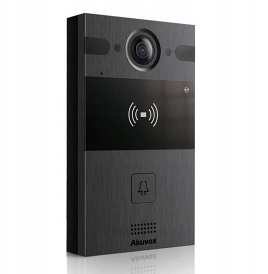 Изображение AKUVOX R20A Black Panel zewntrzny jednorodzinny, wideodomofon IP