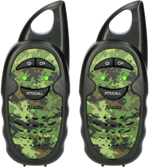 Picture of Alecto Walkie Talkie Set of 2 for Kids, range 3 km, camouflage