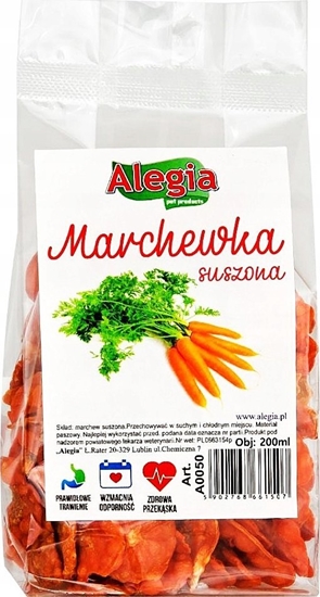 Picture of Alegia ALEGIA PRZYSMAK MARCHEW SUSZONA 200ML/60G 0050