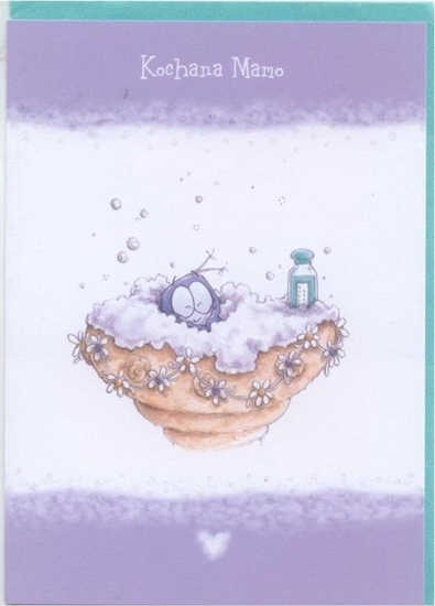 Picture of Aligator Kartka z sówk bobble - Kochana Mamo