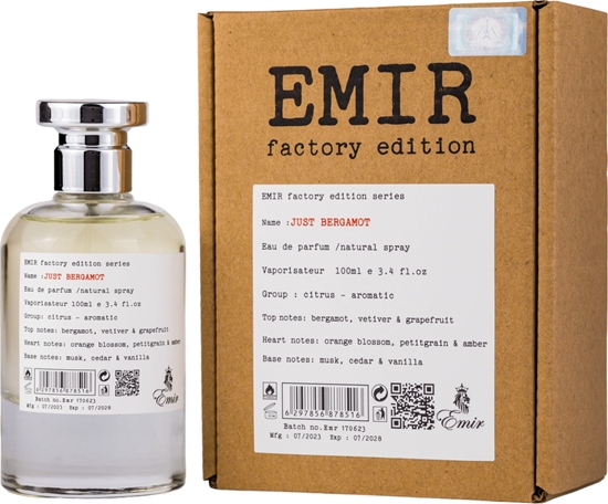 Изображение Alkotest EMIR Just Bergamot Factory Edition EDP spray 100ml