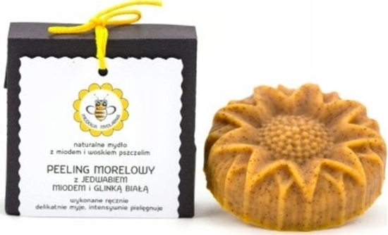 Изображение Alkotest MIODOWA MYDLARNIA_ Mydo z woskiem pszczelim Peeling Morelowy 85g