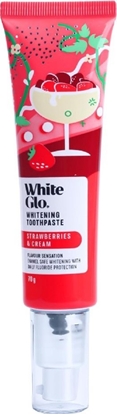 Picture of Alkotest WHITE GLO_Strawberries & Cream Toothpaste pasta do zbów 70g