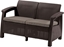 Picture of Allibert Sofa ogrodowa Curver Corfu love seat Brzowy-Szaro-beowy
