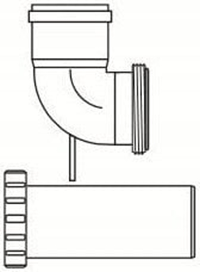 Picture of Almeva STARR Kolano renowacyjne DN80 UV Stabilne Czarne