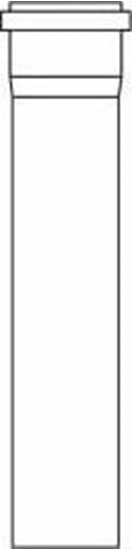 Picture of Almeva STARR Rura z kielichem 0,25m DN80 (DWZ)