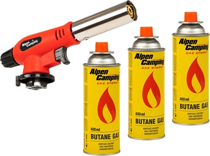 Изображение Alpen Palnik Gazowy Ceramiczny Alpen Camping Opalarka Lutownica Kartusz