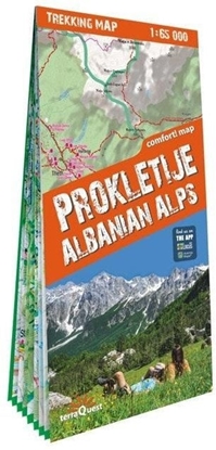 Attēls no Alps trekking map Prokletije, Durmitor, Albanian..