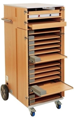 Picture of ALSO EduCenter Cart 16 Notebooks - Notebookwagen fr bis zu 16 Gerte mit 39,6 cm/15,6 Zoll Bildschirmdiagonale
